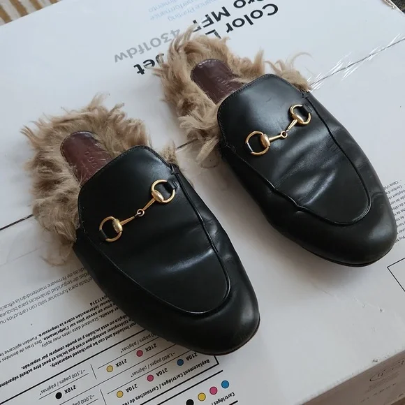 Gucci | Shoes | Gucci Princetown Shearling Loafer | Poshmark display picture 2
